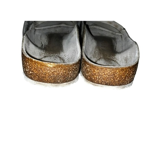 Birkenstock Yao Lux Silver Sz 39 (8-8.5)Preppy Normcore - Picture 2 of 7